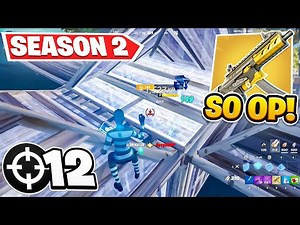 Pxlarized FIRST Fortnite SEASON 2 Win With NEW OP SMG! (Full Ranked Gameplay)