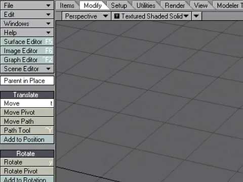 Motion Path Tutorial in NewTek's LightWave 3D