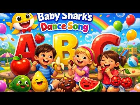 ABC Fruit Song 🍎 | Learn Alphabet A-Z with Fruits for Kids | Fun Kids Song | Baby Shark's Dance Song