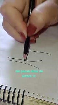 Tutorial Completo com ideias de como desenhar uma paisagem Natural! ✍🏻📝 #música #art #drawing