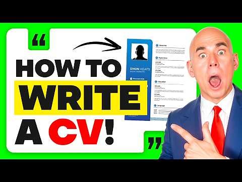 HOW TO WRITE A CV with Template & CV TIPS! (Get Hired Fast with This CV Example!) BEST CV TEMPLATE!