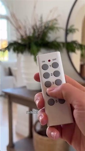 Control any outlet with a remote to easily turn lights on and off!! 🎄