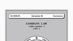 Unit 1.pdf - Company Law - Notes - Teachmint