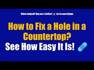 How to Fix a Hole in a Countertop? See How Easy It Is! 🩹