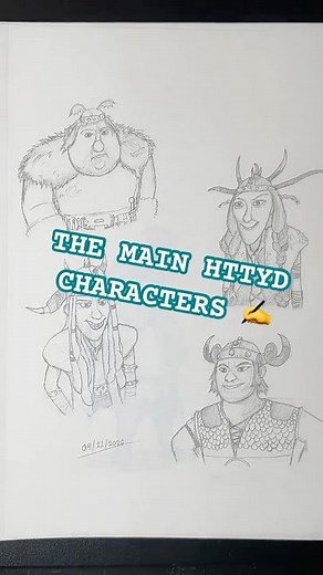 The HTTYD main characters #httyd #httydfandom #HTTYD2026 #movie #foryou #art #fanart