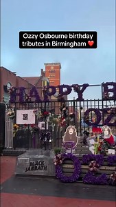 Have you seen Ozzy’s birthday tributes in Birmingham? 👀 🎥: @bhamupdates #BirminghamUpdates | Birmingham Updates