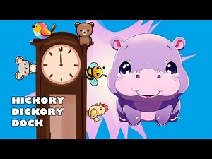 Hickory Dickory Dock | Hippo Bounce 75 | Nursery Rhymes & Kids Songs