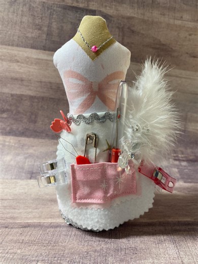 Dress Form Pin Cushion: Handmade Mannequin Sewing Notions, Home Decor (7 Inch) - Etsy