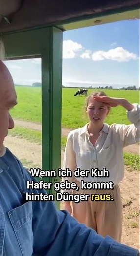 Haferflocke melken? Veganerin fragt Bauer nach Hafermilch!