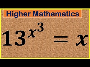 Can You Solve This Tricky Higher Level Mathematics ? | Try Your Best