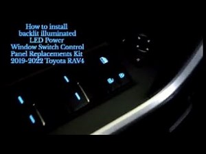 Lighted Window Switch Installation | 2019-2022 Toyota RAV4 | DIY EASY!