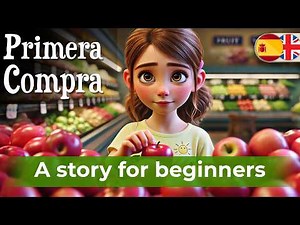 START LEARNING SPANISH with Simple Story (First Shopping)