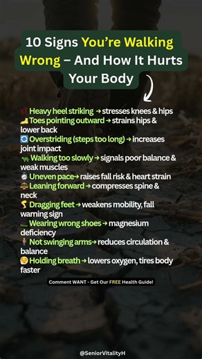 🚶 10 Signs You’re Walking Wrong (And How It Hurts You)