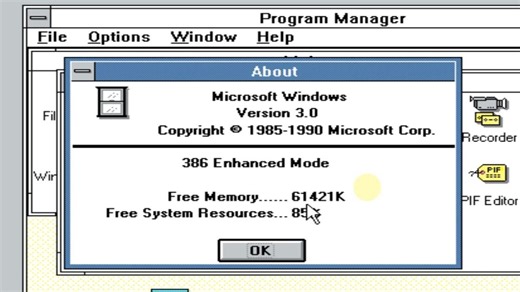 Windows3.0安装