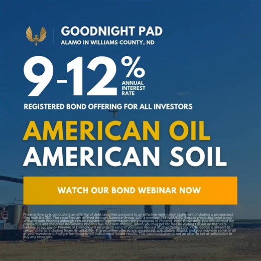 853K views · 6.1K reactions | Phoenix Energy produces oil from American basins in ND, MT, & WY. Support domestic energy production by investing in our bonds: 헔헰헰헿헲헱헶혁헲헱 헜헻혃헲혀혁헼헿혀 헢헻헹혆: Get 9-13% Annual Interest Rates 헡헼 헔헰헰헿헲헱헶혁헮혁헶헼헻 헥헲헾혂헶헿헲헱: Get 9-12% Annual Interest Rates A company with Family Values providing American based jobs. Join our LIVE bond investor webinar. | Phoenix Energy | Facebook