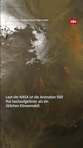 Spektakuläre NASA-Animation zeigt CO2-Ausstoß der Erde | #ntv #shorts #climatechange #earth #nasa