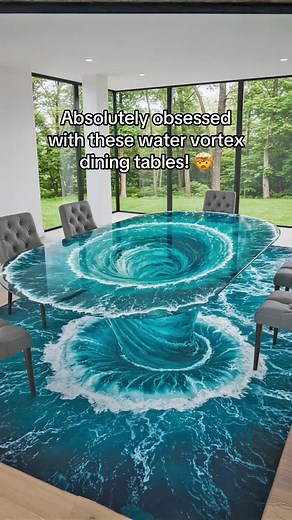 Mesmerizing Water Vortex Dining Tables for Your Home