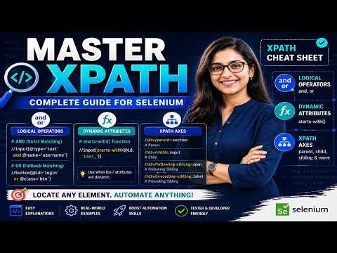 Learn XPath Fast ⚡ | Logical Operators, Axes & Dynamic Elements Explained