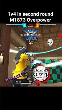 1v4 overpower #freefire