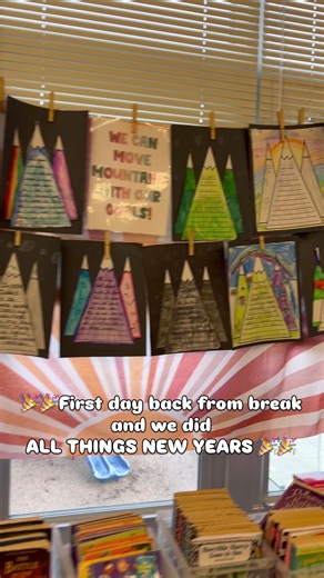 We had such a great first day back from break! Today we eased back into our routines and kept everything New Years themed! We read a non-fiction article and looked for text features. We answered comprehension questions to solve a riddle and questions on a maze. We solved New Year’s addition and subtraction with regrouping story problems, wrote acrostic poems and did some fun coloring activities. We did New Year’s themed math stations that gave the kids chances to get up and move and we wrote goa