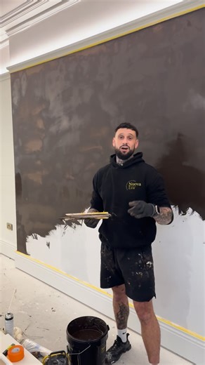 🔥🔥🔥🔥🔥🔥🔥🔥 1st new project of 2026 is under way 🥳🥳 Were in bradford on this with multiple features under way here , This main one being a dark brown marble style incoming , shes going to be a beauty We have another media wall under way over in leeds We completed the final bits of last years project at the start if this week so were off to a flyer 🙌🏻🙌🏻 Materials always our @nuova_era___ Got a project in mind them get in touch 📞07432563335 #nuovaera #manchester #venetianplaster #venet