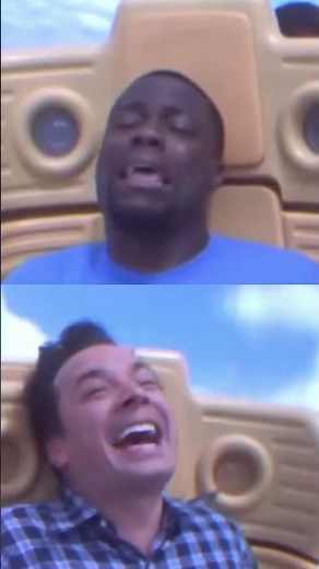 Kevin Hart and Jimmy Fallon Take a Roller Coaster Ride