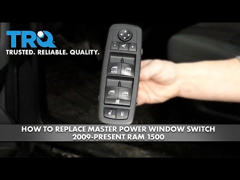 How to Replace Master Power Window Switch 2009-2018 Ram 1500