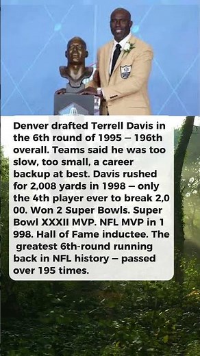 Drafted 196th Overall. Teams Called Him Too Small. He Made the Hall of Fame.