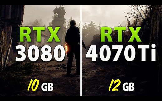 RTX 3080 vs RTX 4070 Ti | 1440p分辨率11款游戏对比测试 | 作者：BENCHMARKS FOR GAMERS