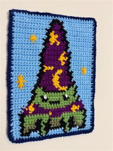 Handmade Crochet Wizard Frog Wall Hanging- Fantasy Fiber Art Decor - Etsy