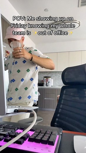 Cruz Corral on Instagram: "Happy Friday! Why can’t life always be this easy✨😂 • • • • • #corporatemillennial #millennials #millennialmemes #9to5 #wfh #workfromhome #wfhlife #relateable #office #corporate #corporatehumor #work #officememes #workfromhomememes #job #remote #remoteworkers #reels"