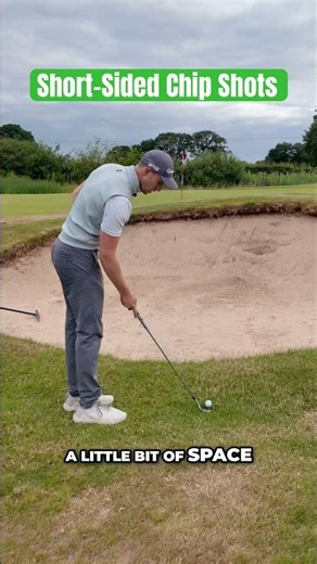 How To Hit a Short-Sided Chip Shots #golf #golftips #golfdrills #golfswing
