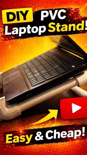 DIY PVC Laptop Stand 🔥 Cheap & Strong | PVC Pipe Hack You Must Try! 💻🔥
