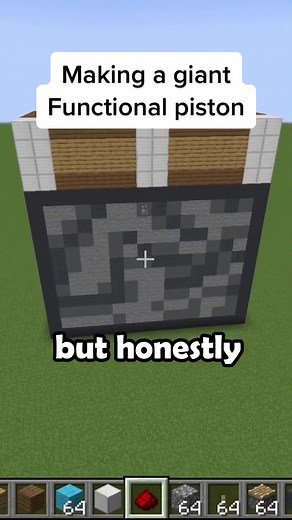 Making a Giant Functional Minecraft Piston