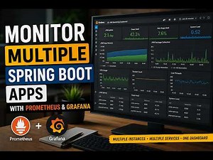 JVM Monitoring for Multiple Spring Boot Microservices using Prometheus & Grafana
