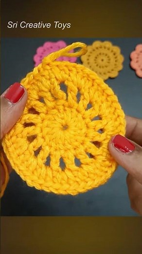Crochet a Flower Coaster | Tutorial