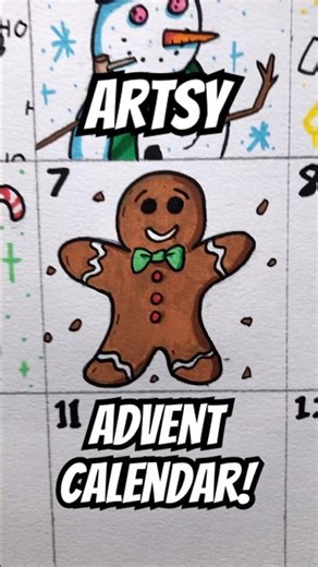 Artsy Advent Calendar - Day 7 #posca #art #shorts #viral