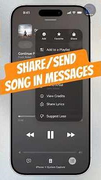Share/Send a Song in Messages on iPhone 17