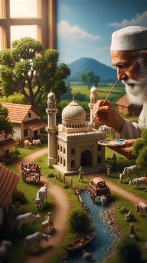 “Crafting Faith in Miniature” #craft #art #islamic #masjid