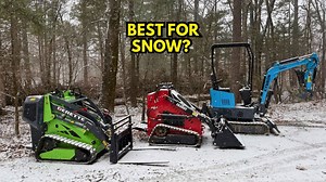 Extreme snow removal challenge with compact snowplow