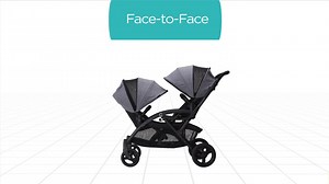 Contours Options Elite Tandem Double Toddler & Baby Stroller, Adjustable Seating, Lightweight Frame, Graphite Grey (Model: ZT018-GRA1)