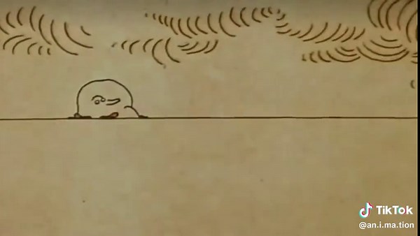 A clip from “Air!” (1972), directed by Paul Driessen for the National Film Board of Canada. Driessen’s first NFB film. Two minutes, no dialogue. Plants, fish, birds, and finally people all reach the same breathless end as oxygen disappears. The cause is never shown, only the consequence. The entire film plays on a monochrome ground with a single horizontal line that reads differently in each scene: sea, soil, sky. Driessen came to Canada after working on Yellow Submarine, where George Dunning re