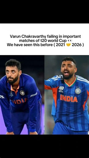 Varun Chakravarthy in T20 World Cups – Déjà Vu Moments (2021 🤝 2026) 👀#angst