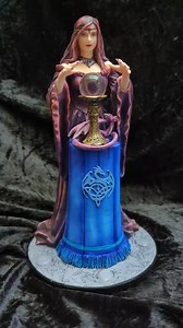 Anne Stokes Crystal Ball Figurine 🔮 #annestokes #crystalball #dragon #gothic #fantasy #magic | Midnight Rose Emporium