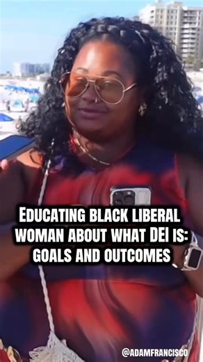 I had a chance to talk with this open-minded and tolerant black liberal woman and we had a wonderful exchange about DEI. DEI is just affirmative action rebranded. DEI is about stated goals and outcomes based on things like gender, skin color, sexuality, ancestry, disabiiity, etc. It is not about giving everyone an equal opportunity but that is often how it’s marketed.