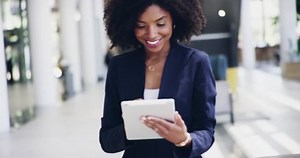 Black Woman Digital Tablet Online Schedule Stock Footage Video (100% Royalty-free) 1100029779 | Shutterstock