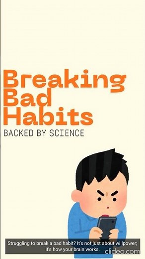 How to Break Bad Habits #science #habits #badhabits