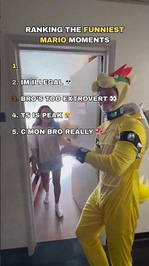 Ranking The Funniest Mario Moments #funny