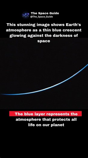 🌍 The Thin Blue Line of Earth | A Stunning View from Space #Shorts #trending#shorts