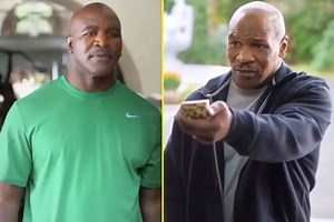FRIENDS Watch when Mike Tyson gave Evander Holyfield piece of his ear back in funny TV advert